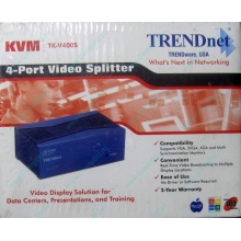Видеосплиттер TRENDnet KVM TK-V400S (4-Port) в Уфе, разветвитель видеосигнала TRENDnet KVM TK-V400S (Уфа)
