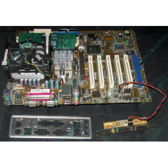 Материнская плата Asus P4PE (FireWire) с процессором Intel Pentium-4 2.4GHz s.478 и памятью 768Mb DDR1 Б/У (Уфа)