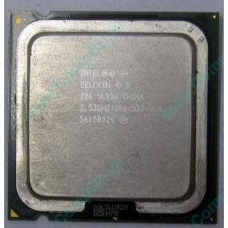 Процессор Intel Celeron D 326 (2.53GHz /256kb /533MHz) SL98U s.775 (Уфа)
